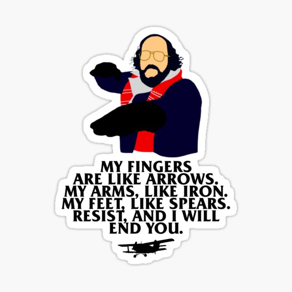 Murray’s funny karate dialogue Sticker