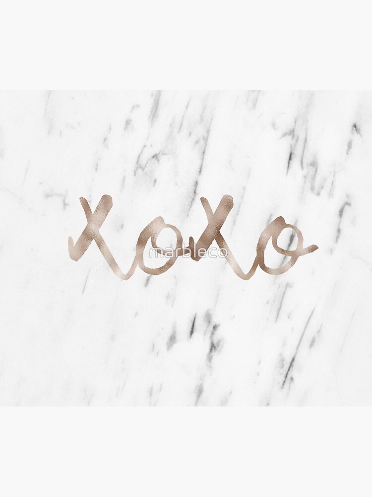 Rose Gold Marble Xoxo Poster For Sale By Marbleco Redbubble 2199