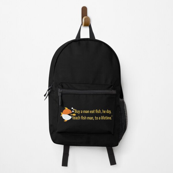 Item preview, ,“Buy a man eat fish, he day, teach fish man, to a lifetime." designed and sold by chopola-shop.