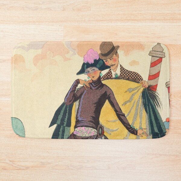 Item preview, VENICE Italy Art Deco Vintage Painting by George Barbier  designed and sold by blackdogshop.