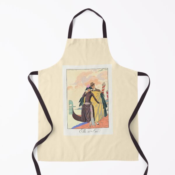Item preview, VENICE Italy Art Deco Vintage Painting by George Barbier  designed and sold by blackdogshop.