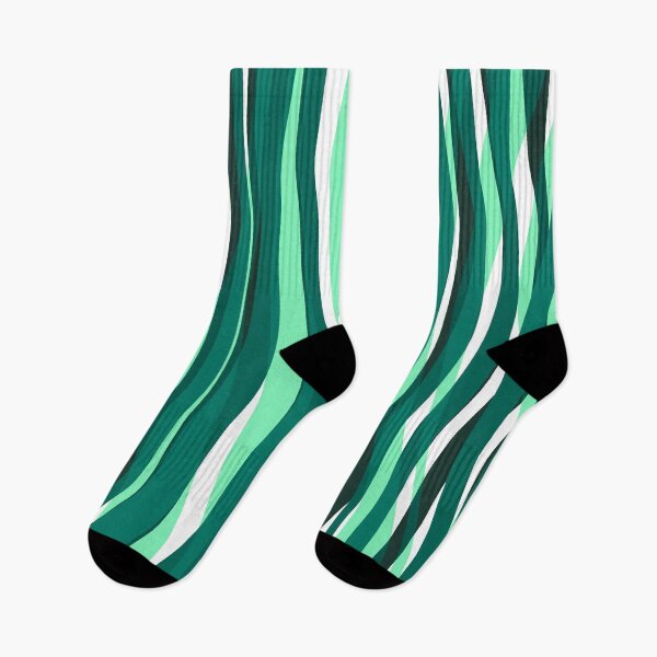 Artikelvorschau, Abstract Waves Stripes Pattern #6 Mint Green entworfen und verkauft von bubblyshades.