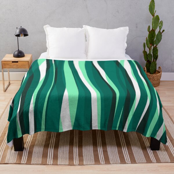 Artikelvorschau, Abstract Waves Stripes Pattern #6 Mint Green entworfen und verkauft von bubblyshades.