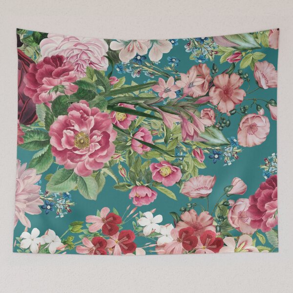 Aperçu de l'œuvre Floral Cottage Summer Garden créée et vendue par meggydesigns.