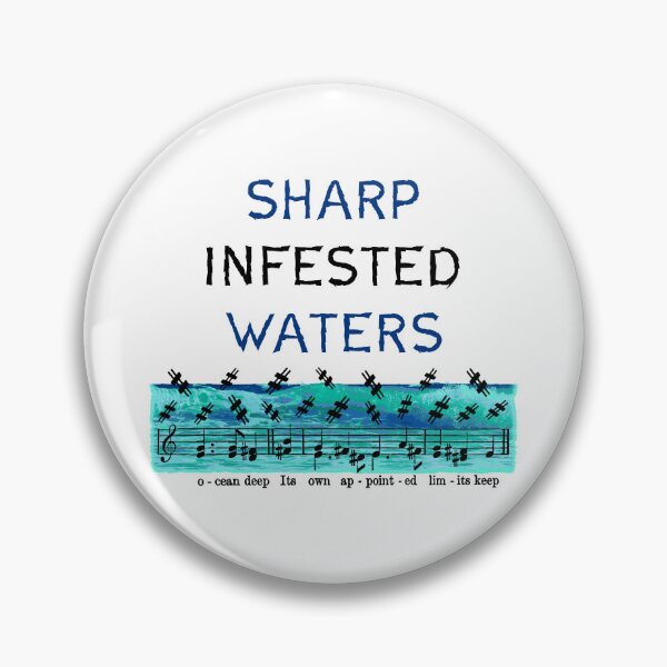 Item preview, Sharp Infested Waters designed and sold by TimespunThreads.