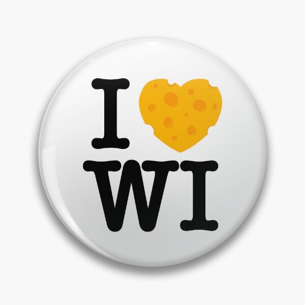 Item preview, I Love Wisconsin - I heart WI with Cheese designed and sold by abowersock.