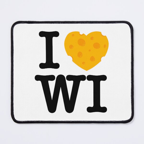 Item preview, I Love Wisconsin - I heart WI with Cheese designed and sold by abowersock.