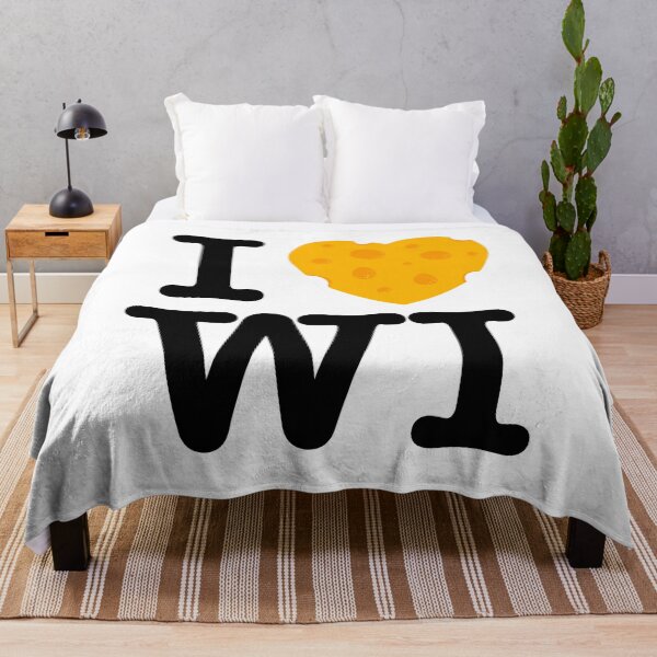 Item preview, I Love Wisconsin - I heart WI with Cheese designed and sold by abowersock.