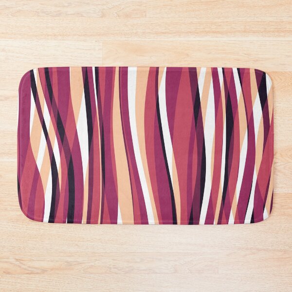 Artikelvorschau, Abstract Waves Stripes Pattern #7 Fluorescent Pink entworfen und verkauft von bubblyshades.