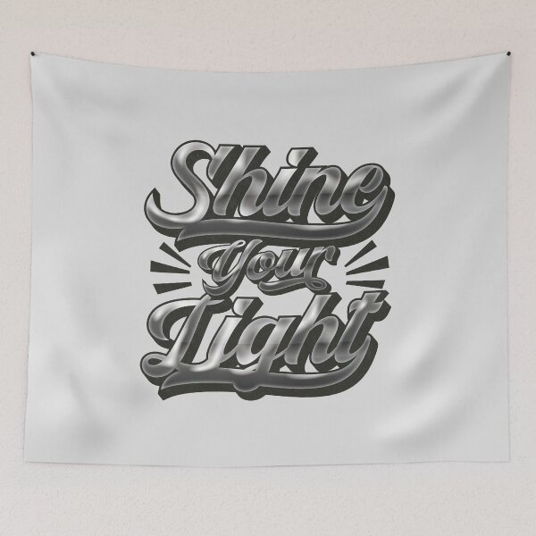 Item preview, Shine your light - inspirational Quote designed and sold by VichallanStudio.