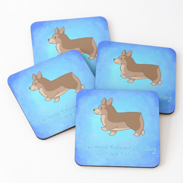 Item preview, "Small Steps Forward" Corgi designed and sold by KelseyLovelle.