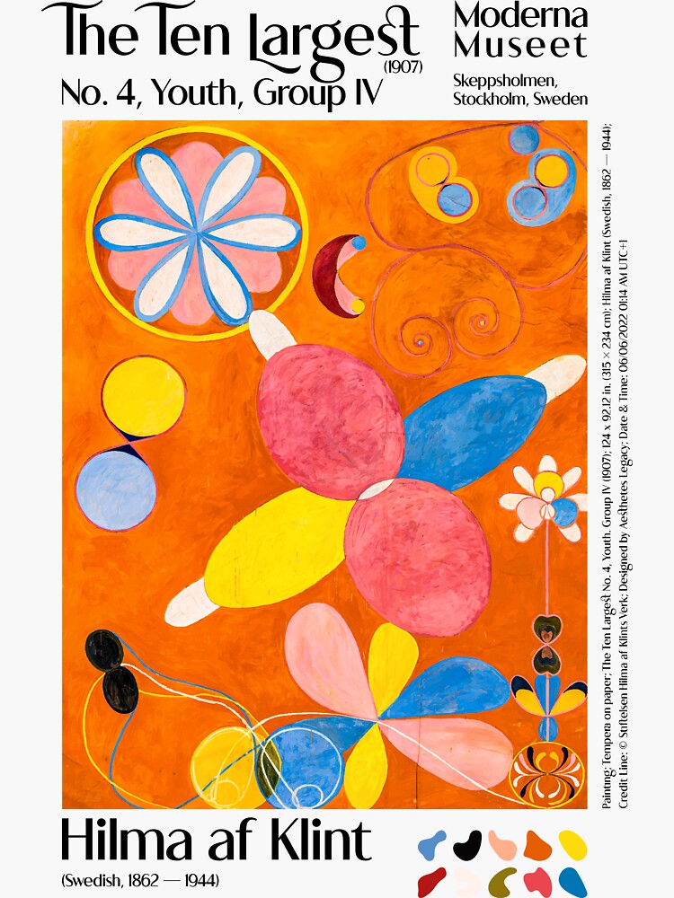 "Hilma Af Klint The Ten Largest, No. 4, Youth Group IV Abstract Vintage ...