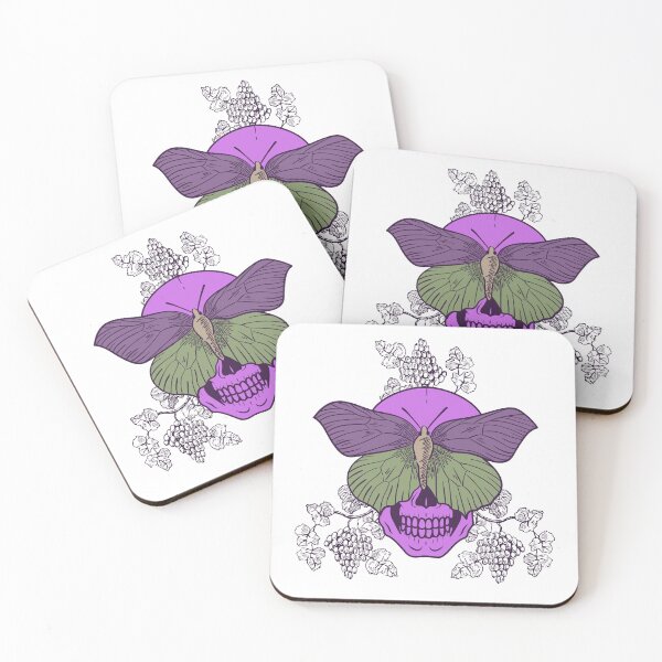 Item preview, Grape  skull-butterfly violet designed and sold by KS-Y.
