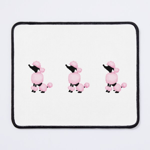 Item preview, Pink and Black Poodle Trio designed and sold by BeachBumFamily.