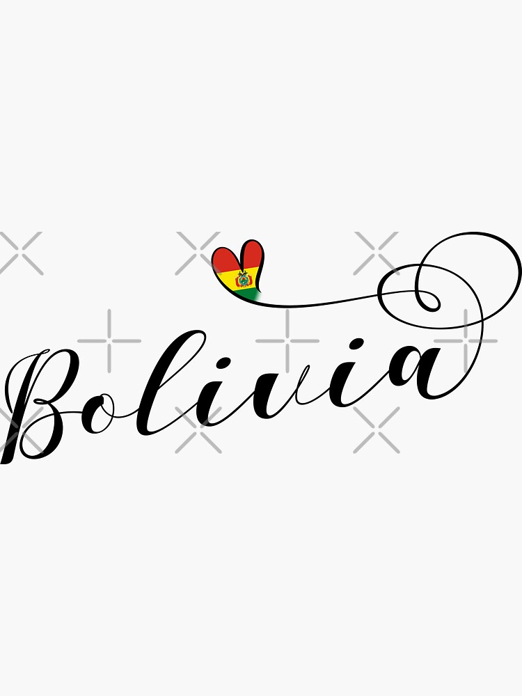 "Bolivia Flag in Heart, Bolivian" Sticker for Sale by Celticana | Redbubble