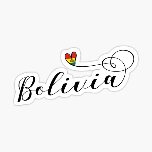 "Bolivia Flag in Heart, Bolivian" Sticker for Sale by Celticana | Redbubble