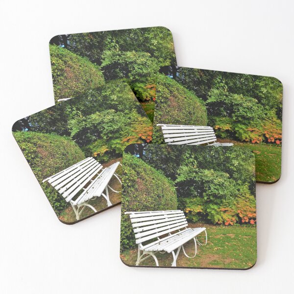 Item preview, #239 |☼| Banco blanco junto a Bush: retrato en ángulo (Elsham Hall, Gardens & Country Park) designed and sold by Naean H.F. (Nez Man).