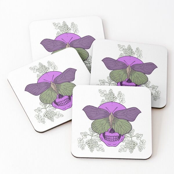 Item preview, Copy of Grape  skull-butterfly green designed and sold by KS-Y.