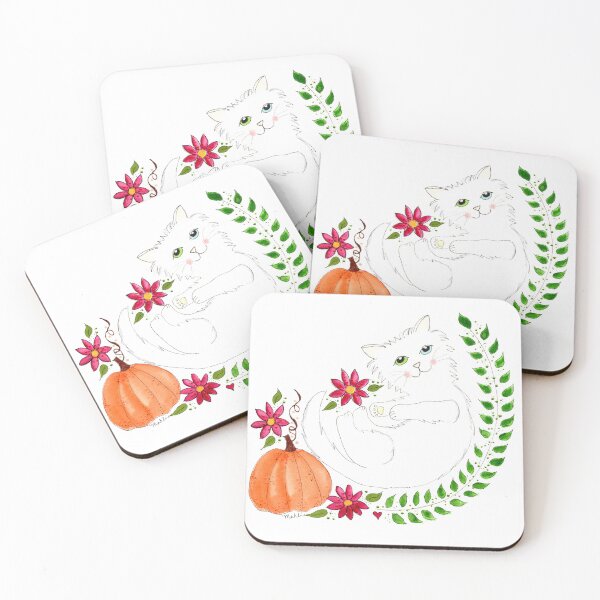 Item preview, Autumn Kitty Flo designed and sold by Mahli's  Artful Whimsy.