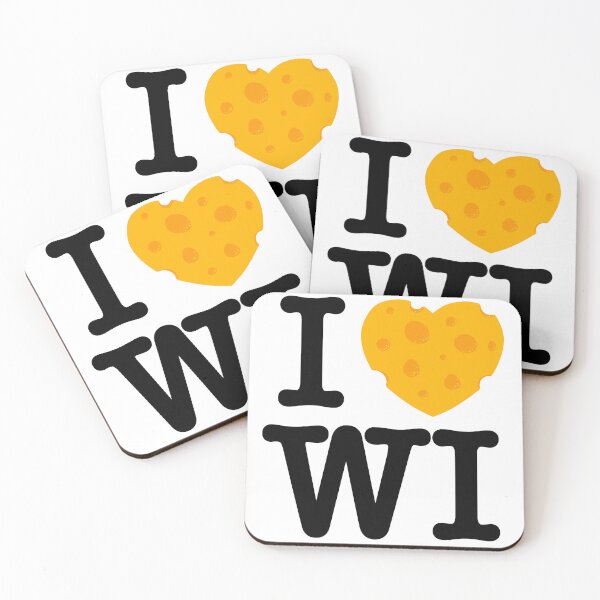 Item preview, I Love Wisconsin - I heart WI with Cheese designed and sold by abowersock.