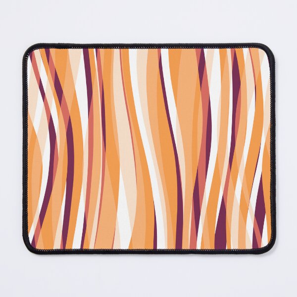 Artikelvorschau, Abstract Waves Stripes Pattern #9 Orange Yellow entworfen und verkauft von bubblyshades.