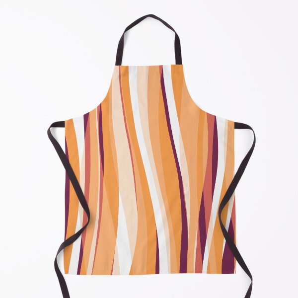Artikelvorschau, Abstract Waves Stripes Pattern #9 Orange Yellow entworfen und verkauft von bubblyshades.