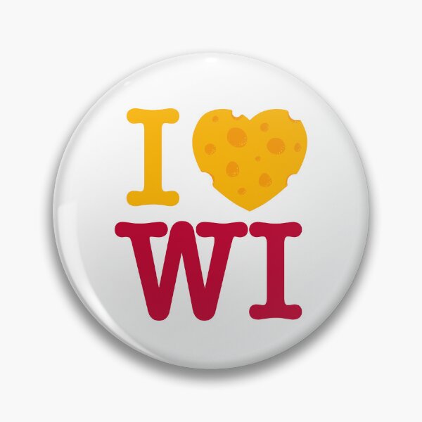 Item preview, I Love Wisconsin - I heart WI with Cheese - Madison Red designed and sold by abowersock.