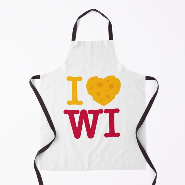Item preview, I Love Wisconsin - I heart WI with Cheese - Madison Red designed and sold by abowersock.
