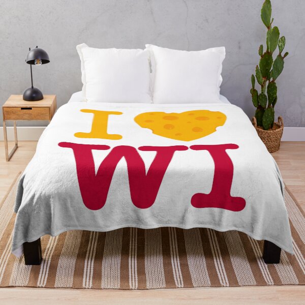 Item preview, I Love Wisconsin - I heart WI with Cheese - Madison Red designed and sold by abowersock.