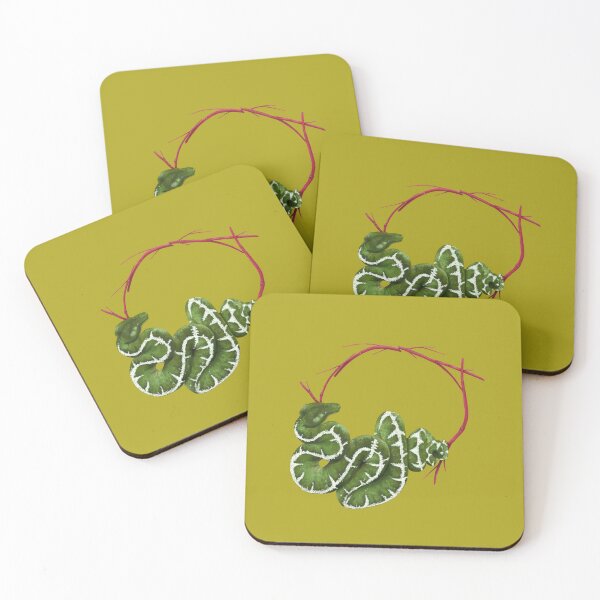 Item preview, Snake on hawthorn  designed and sold by CLBArtDesign.