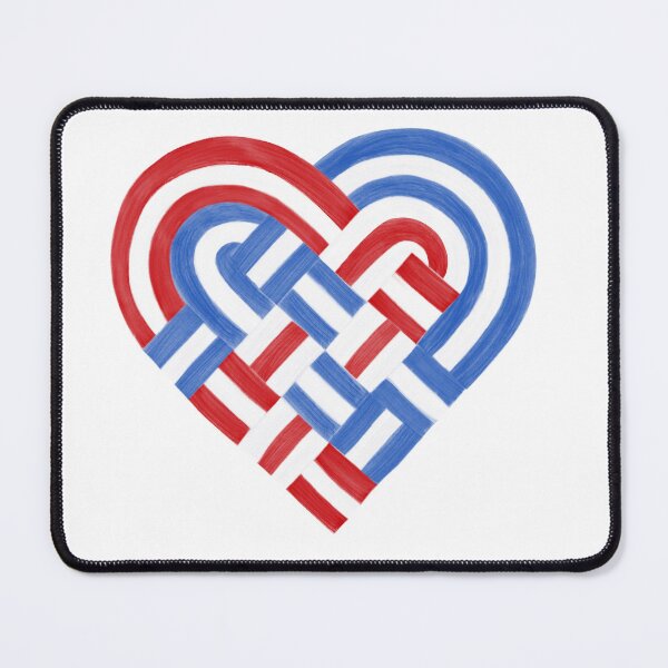 Item preview, Woven Heart Red White Blue USA designed and sold by JoyfulJen.