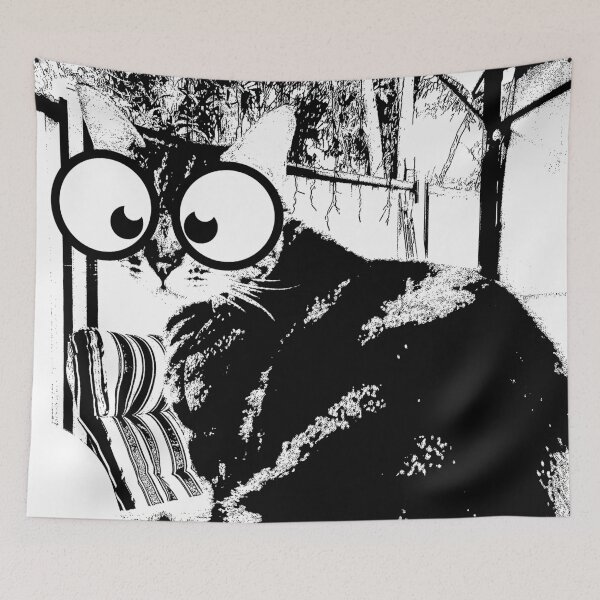 Item preview, Googly Eyed Cat designed and sold by FullonFulton.