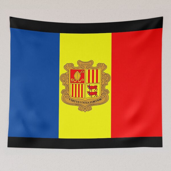 Item preview, National flag of Andorra designed and sold by Dan-Barisi.