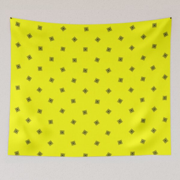 Item preview, Black Diamond Polka Dots on a Yellow Background, Large Sized Repeating Pattern designed and sold by Nicolette Olivier.