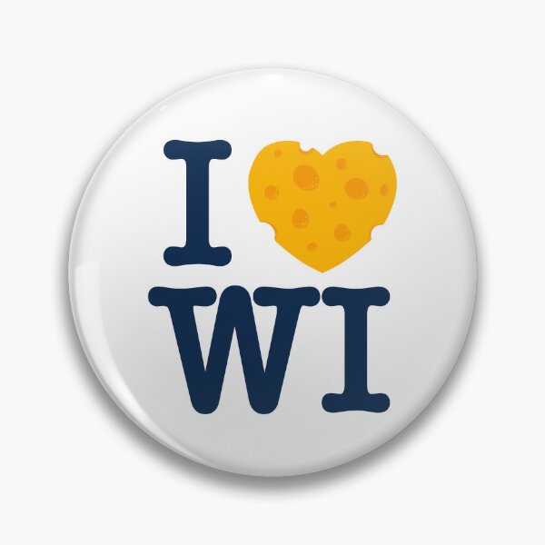 Item preview, I Love Wisconsin - I heart WI with Cheese - Milwaukee Blue designed and sold by abowersock.