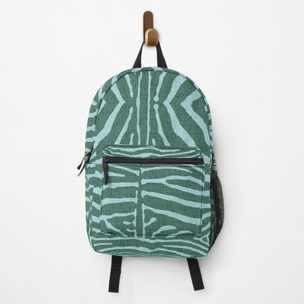 Item preview, Zebra Wild Animal Print 736 Teal and Blue Tweed designed and sold by tonymagnerart.