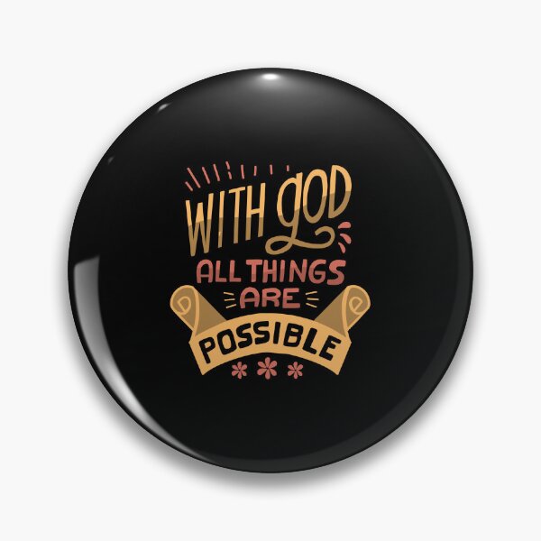 Item preview, With God All Things Are Possible Religious Christian Jesus designed and sold by haselshirt.