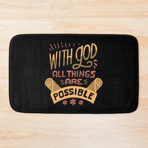 Item preview, With God All Things Are Possible Religious Christian Jesus designed and sold by haselshirt.