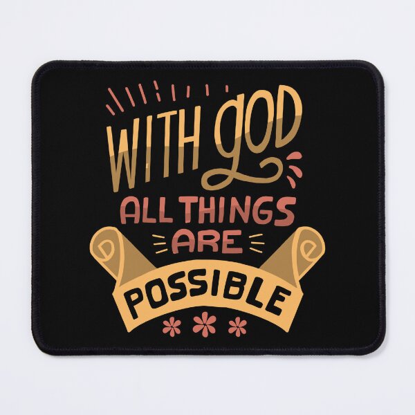 Item preview, With God All Things Are Possible Religious Christian Jesus designed and sold by haselshirt.
