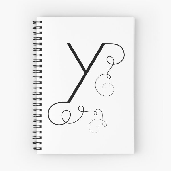 Item preview, Calligraphic letter Y with flourishes of decorative whorls designed and sold by MadinaFatt.