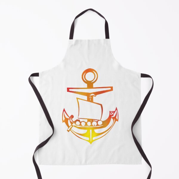 Item preview, Flames Viking ship and Anchor designed and sold by Dead1bird.
