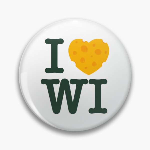 Item preview, I Love Wisconsin - I heart WI with Cheese - Green bay and Gold designed and sold by abowersock.