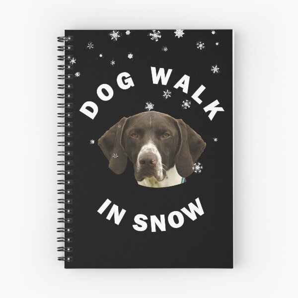 Item preview, GSP Dog Walk In Snow  designed and sold by apuppyfeed.