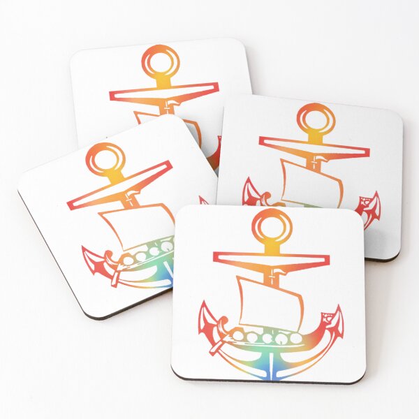 Item preview, Burning Flames Viking ship and Anchor designed and sold by Dead1bird.