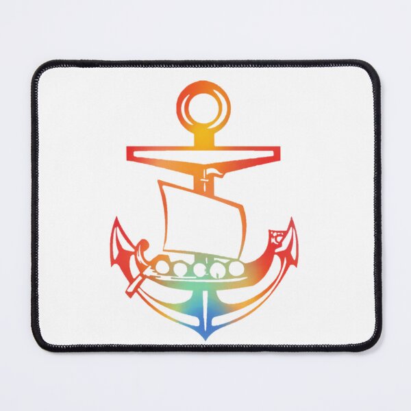 Item preview, Burning Flames Viking ship and Anchor designed and sold by Dead1bird.
