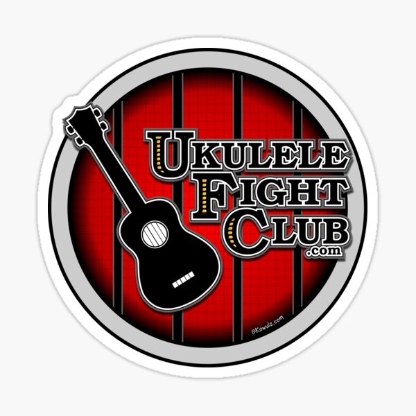 "UFC Ukulele Fight Club" Sticker for Sale by Kowulz Redbubble