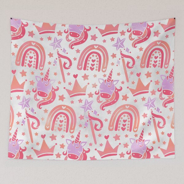 Item preview, Unicorn rainbow pattern designed and sold by CutieAnimals.
