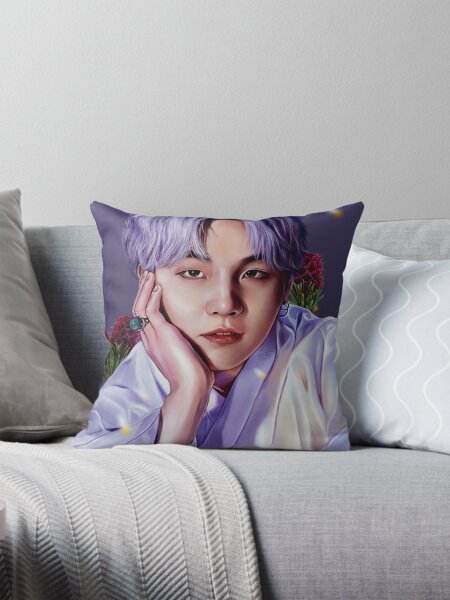 Mint Yoongi Floor Cushion | good Suga Floor Pillow | BTS Floor Pillows | Tufted Pillow | Round Pillow | Floor Pillow Large | Floor Seating