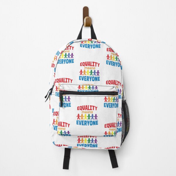 Item preview, Equality Means Everyone' (White) designed and sold by The Button Gal.