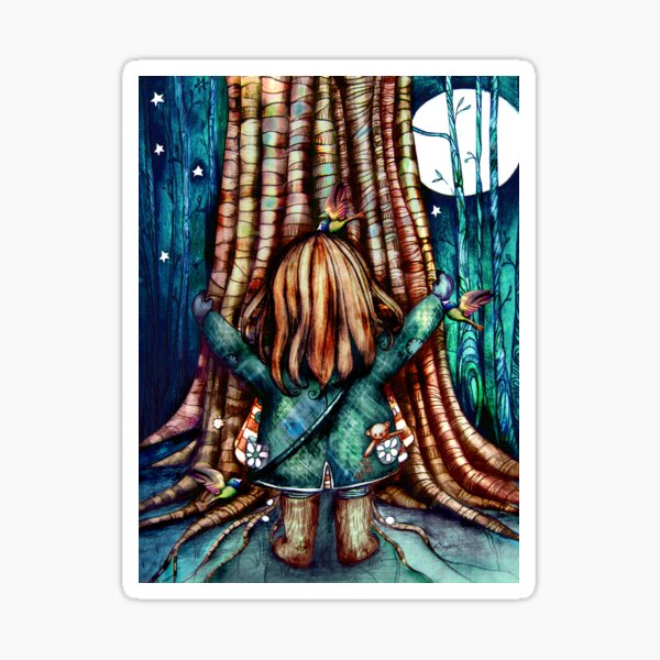 Tree Hugs Sticker